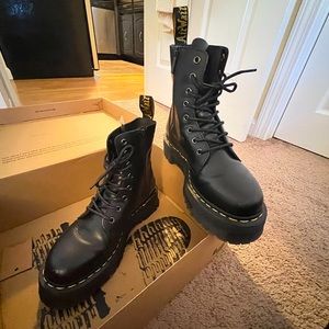 Dr. Martens Jadon Platform Smooth Leather Combat Boots